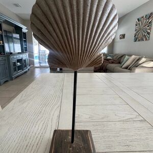 Kirklands Shell Decor Piece on Wood Base